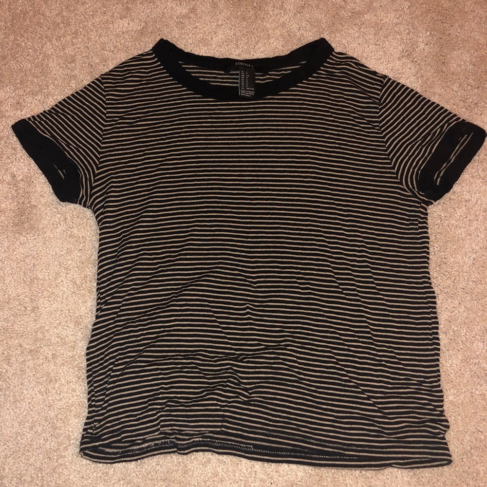 Black and White Stripe Tee